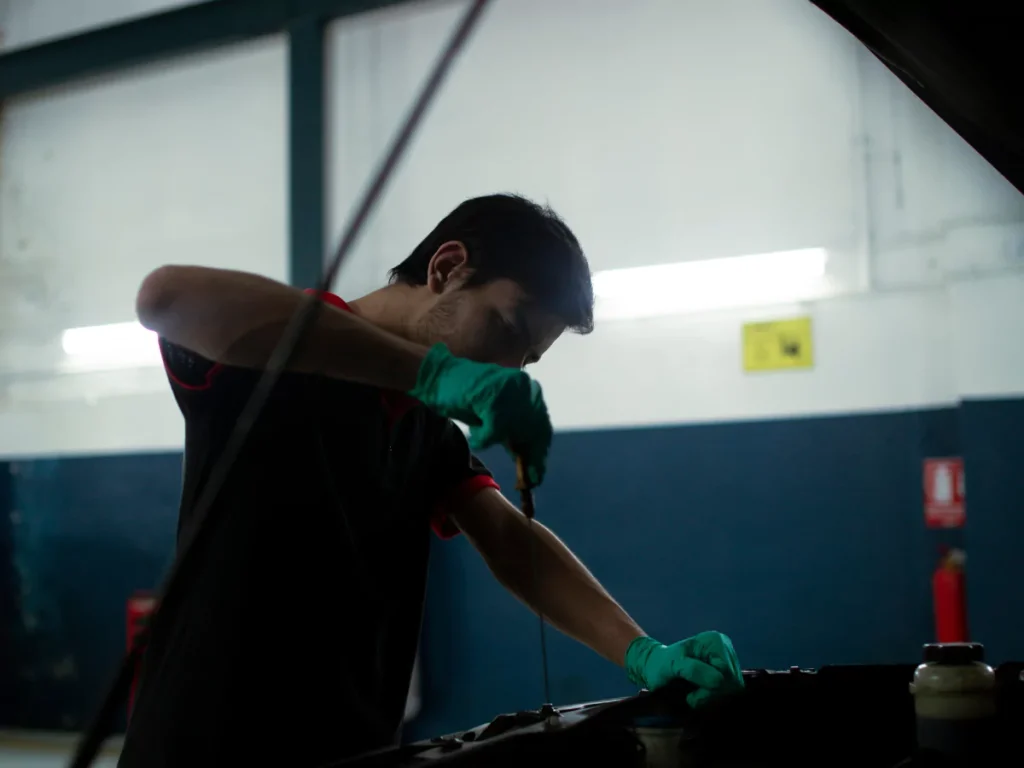 A detailed engine check by a professional for the best car inspection service in Houston.