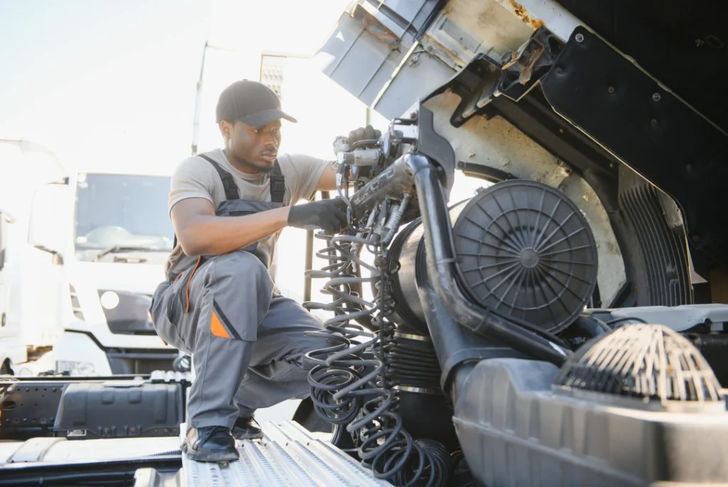 Commercial truck repair and maintenance. Get your Certified Car Inspection Houston for large vehicles.