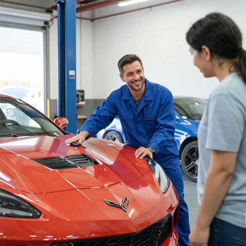 Corvette performance inspection test drive Houston third party