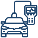 Advanced electrical and digital diagnostics scan for a professional Corvette Pre Purchase Inspection Houston.