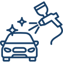 An expert technician detecting hidden respray damage during a Corvette Pre Purchase Inspection Houston evaluation.