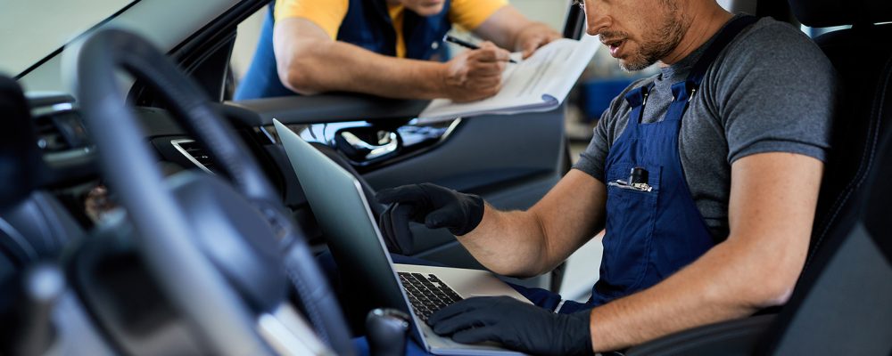 Audi auto inspection Houston focusing on interior systems, onboard electronics, and overall vehicle condition assessment